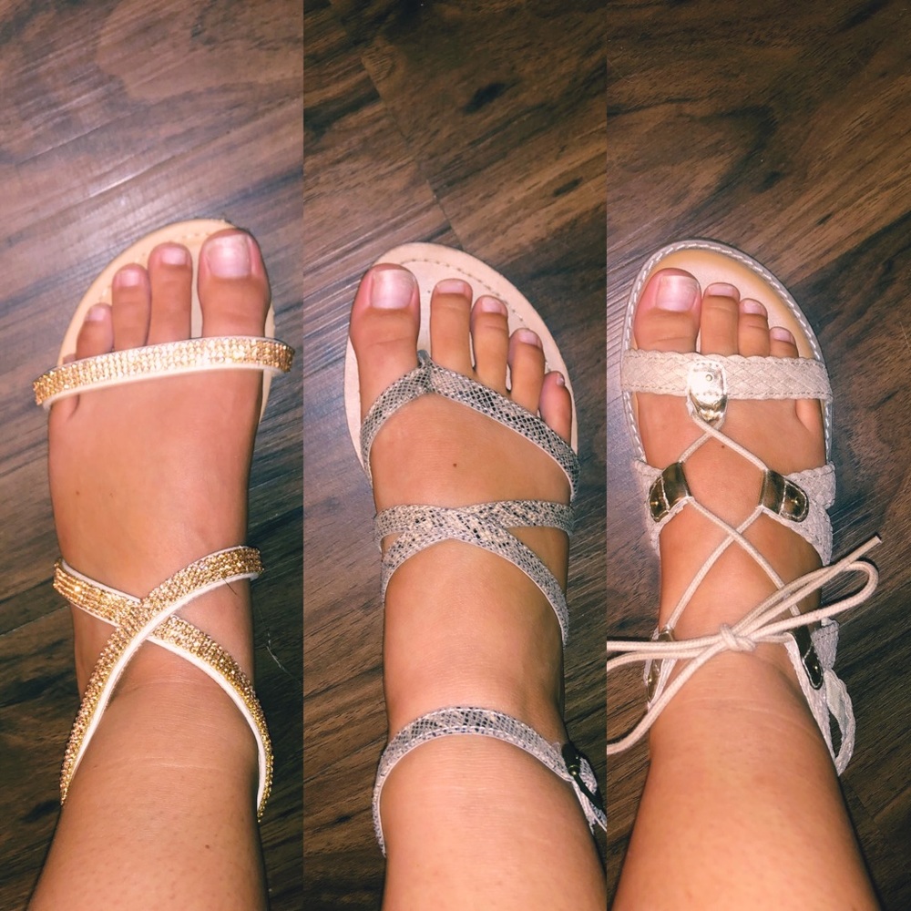 Sandal Bundle (Target, Charlotte Ruse, Old Navy)